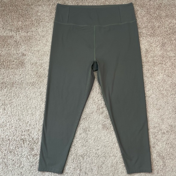 Girlfriend Collective Cypress RIB High-Rise 7/8 Ribbed Leggings Plus Size XXXL - Picture 13 of 15